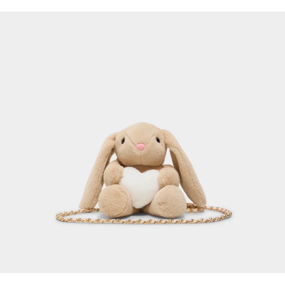 Aldo Bunnyhop Stuffed Animal Purse with Chain – NWOT‎